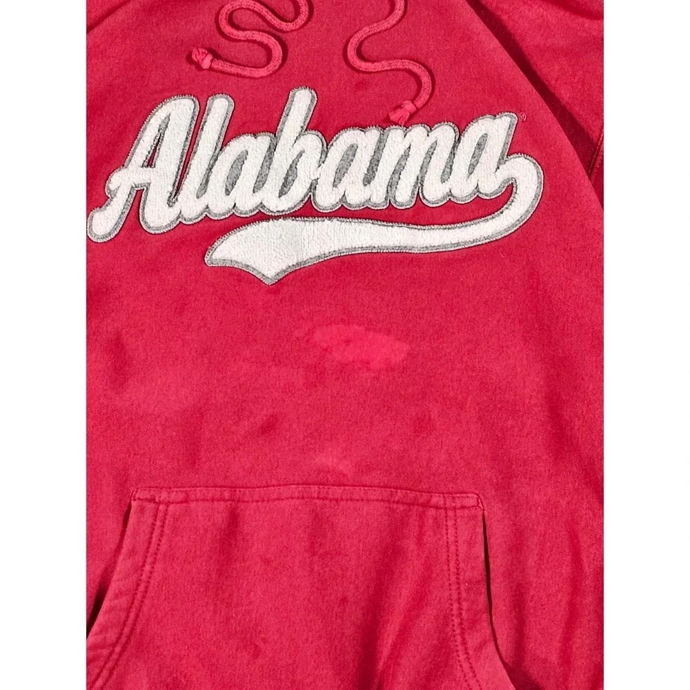 MV Sport Pro-Weave Alabama Crimson Tide Hoodie Red Sweatshirt Mens Medium - Picture 2 of 8